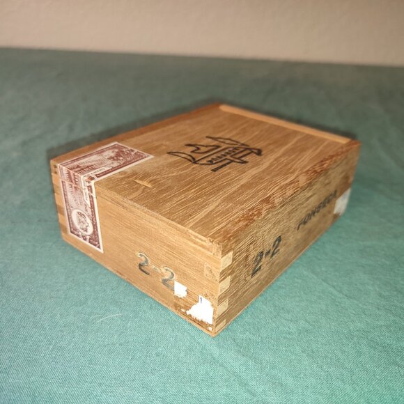 Cigar Box Wooden Stamp Dominican Republic Fonseca Vintage Caribbean ethnic old - Picture 4 of 9